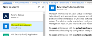 azure antimalware azure antimalware