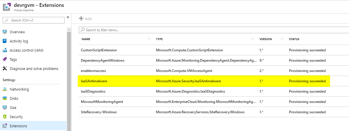 antimalware for azure antimalware for azure
