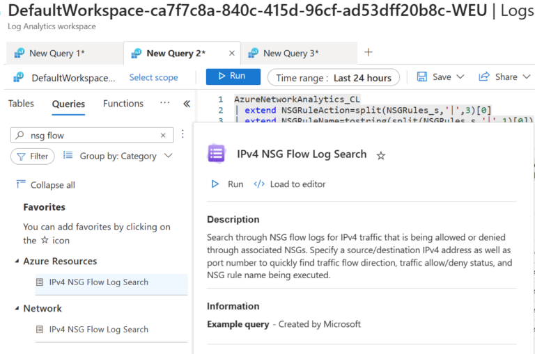 NSG Flow Logs review in Log Analytics - Apostolidis Cloud Corner